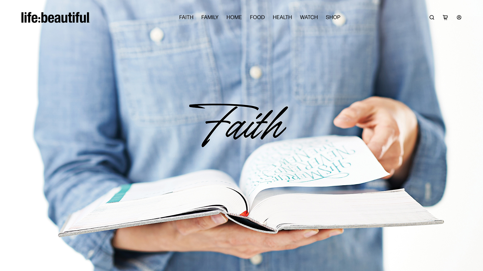 Life:Beautiful live site home page screenshot